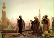 Jean Leon Gerome Prayer on the Rooftops of Cairo China oil painting reproduction
